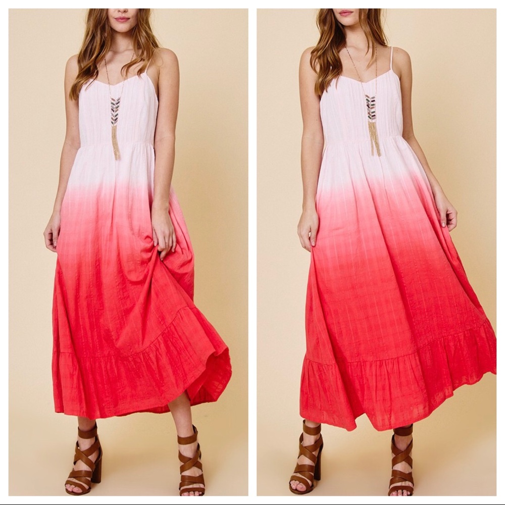 Tie dye ombré cami maxi dress - Picture 2 of 5